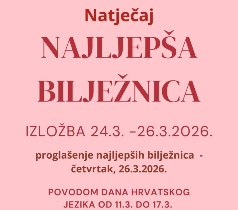 NAJLJEPŠA BILJEŽNICA