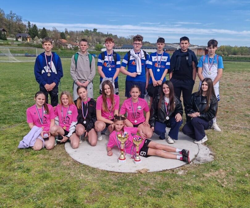  Dječaci drugi u županiji u atletici